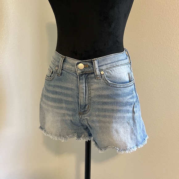 PINK Victoria's Secret Pants - PINK Victoria's Secret Distressed Denim Shorts Size 2